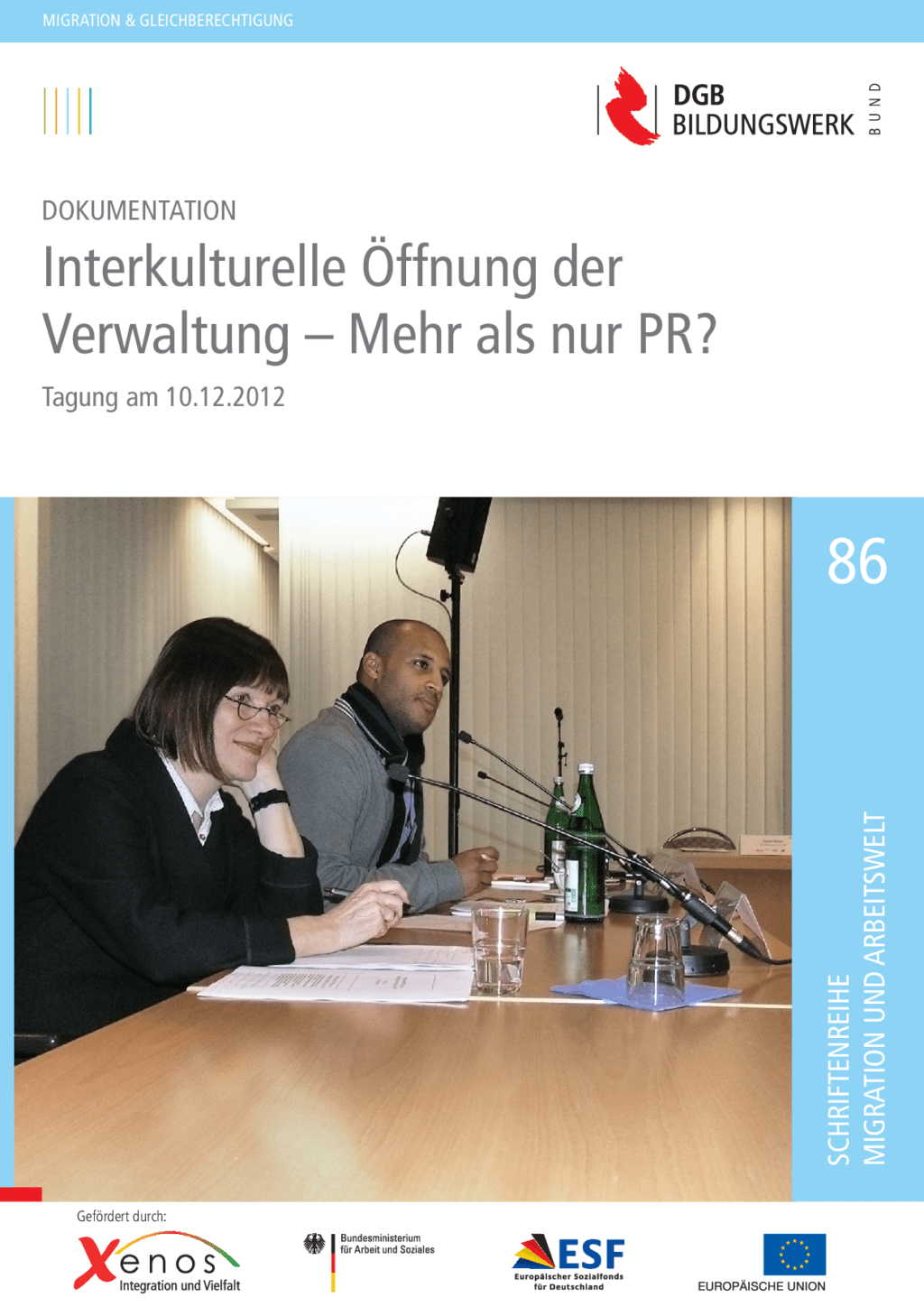 Cover von Dokumentation. Interkulturelle Öffnung der Verwaltung – Mehr als nur PR? Tagung am 10.12.2012
