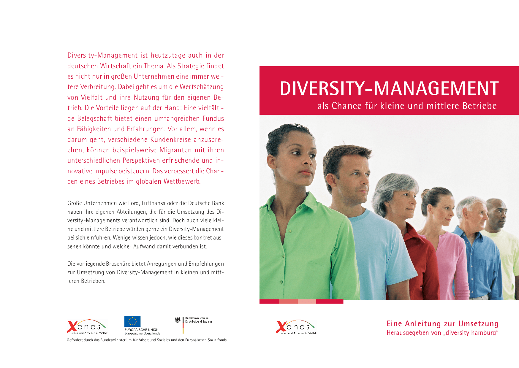 Cover von Diversity-Management als Chance für kleine und mittlere Betriebe. Eine Anleitung zur Umsetzung