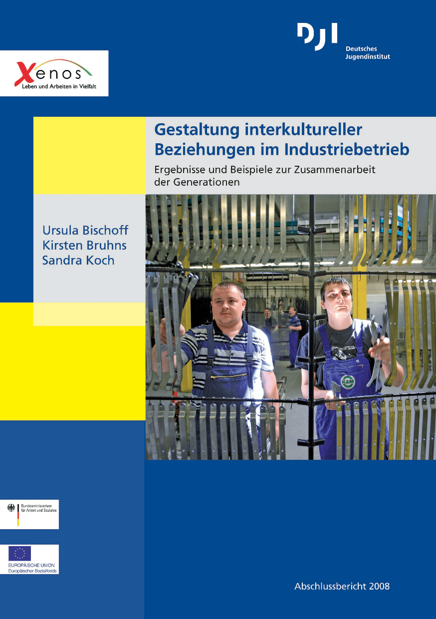 Cover von Gestaltung interkultureller Beziehungen im Industriebetrieb. Ergebnisse und Beispiele zur Zusammenarbeit der Generationen