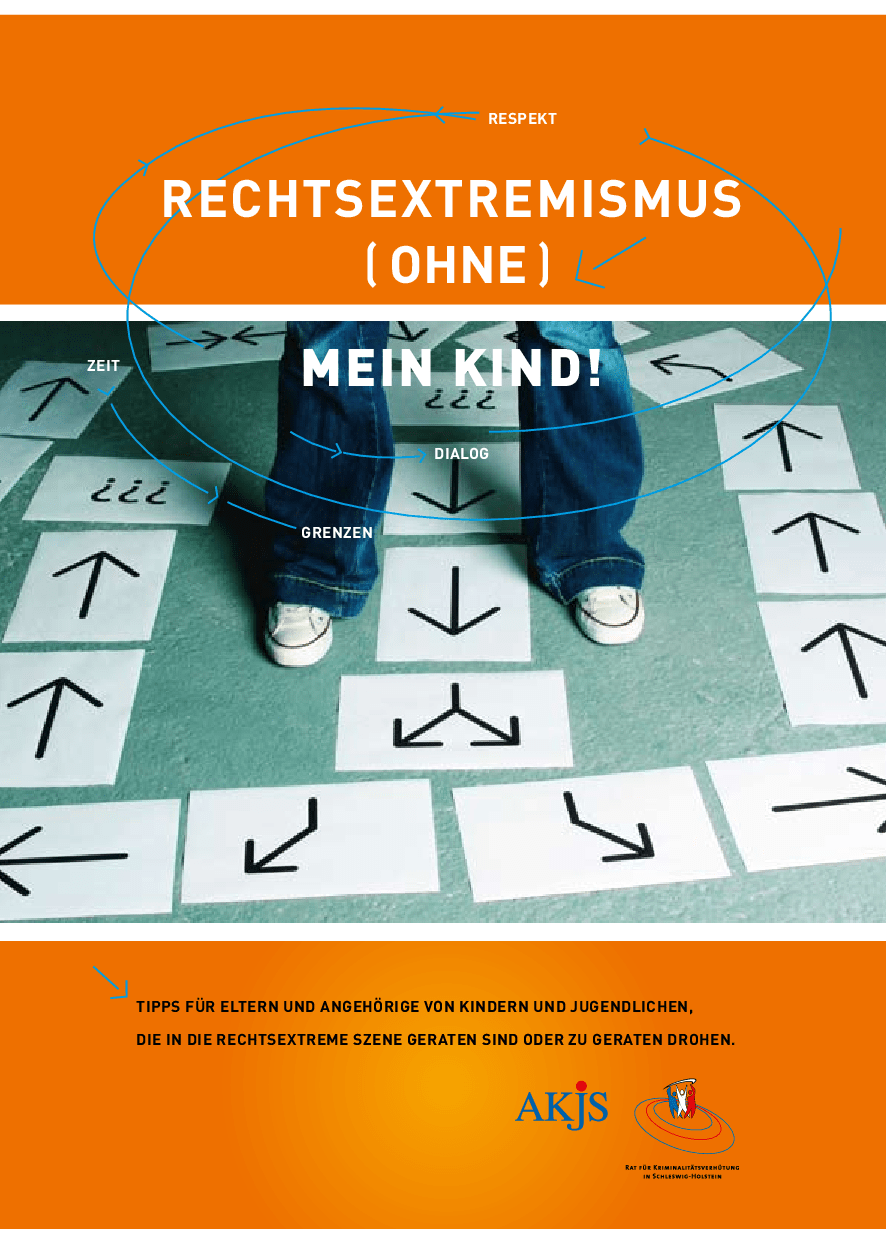 Cover von Rechtsextremismus (ohne) mein Kind. Tipps für Eltern und Angehörige von Kindern und Jugendlichen, die in die rechtsextreme Szene geraten sind oder zu geraten drohen