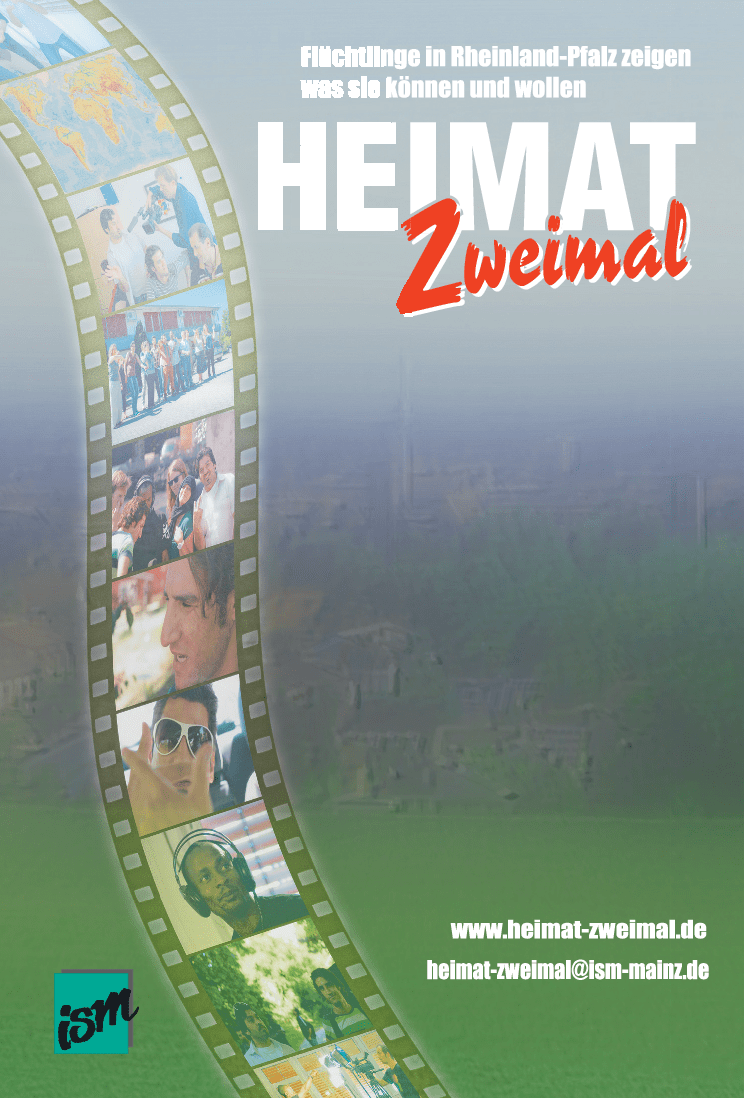 Cover von Heimat Zweimal. Flüchtlinge in Rheinland-Pfalz zeigen was sie können und wollen