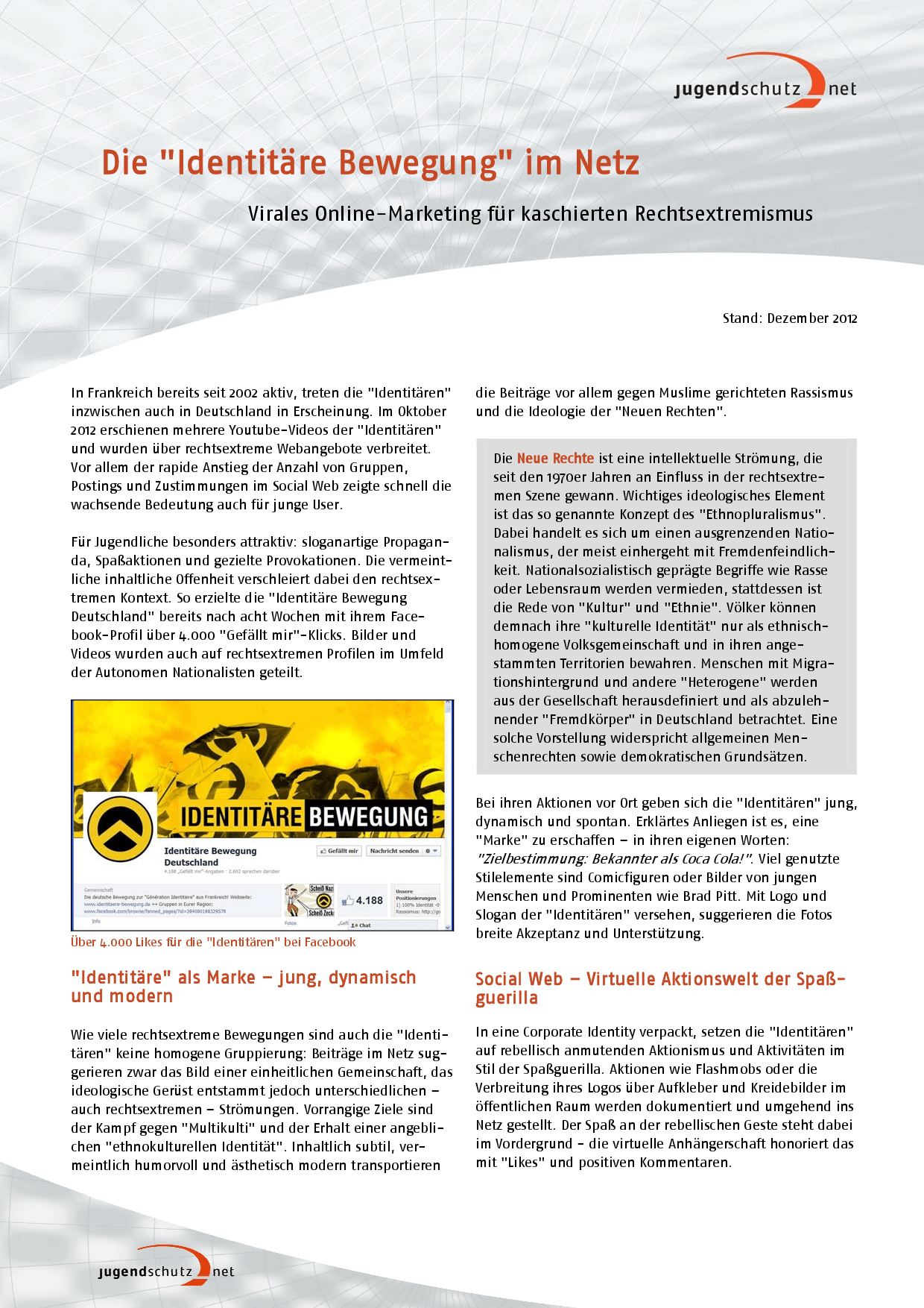 Cover von Die "Identitäre Bewegung" im Netz