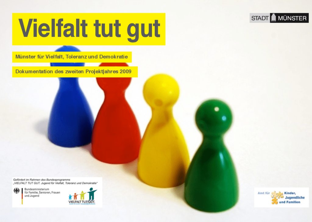 Cover von Vielfalt tut gut. Münster für Vielfalt, Toleranz und Demokratie. Dokumentation des zweiten Projektjahres 2009