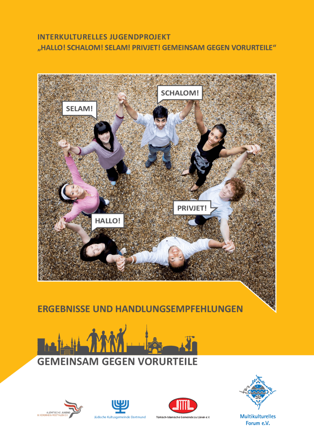 Cover von "Hallo! Schalom! Selam! Privjet! Gemeinsam gegen Vorurteile". Ergebnisse und Handlungsempfehlungen