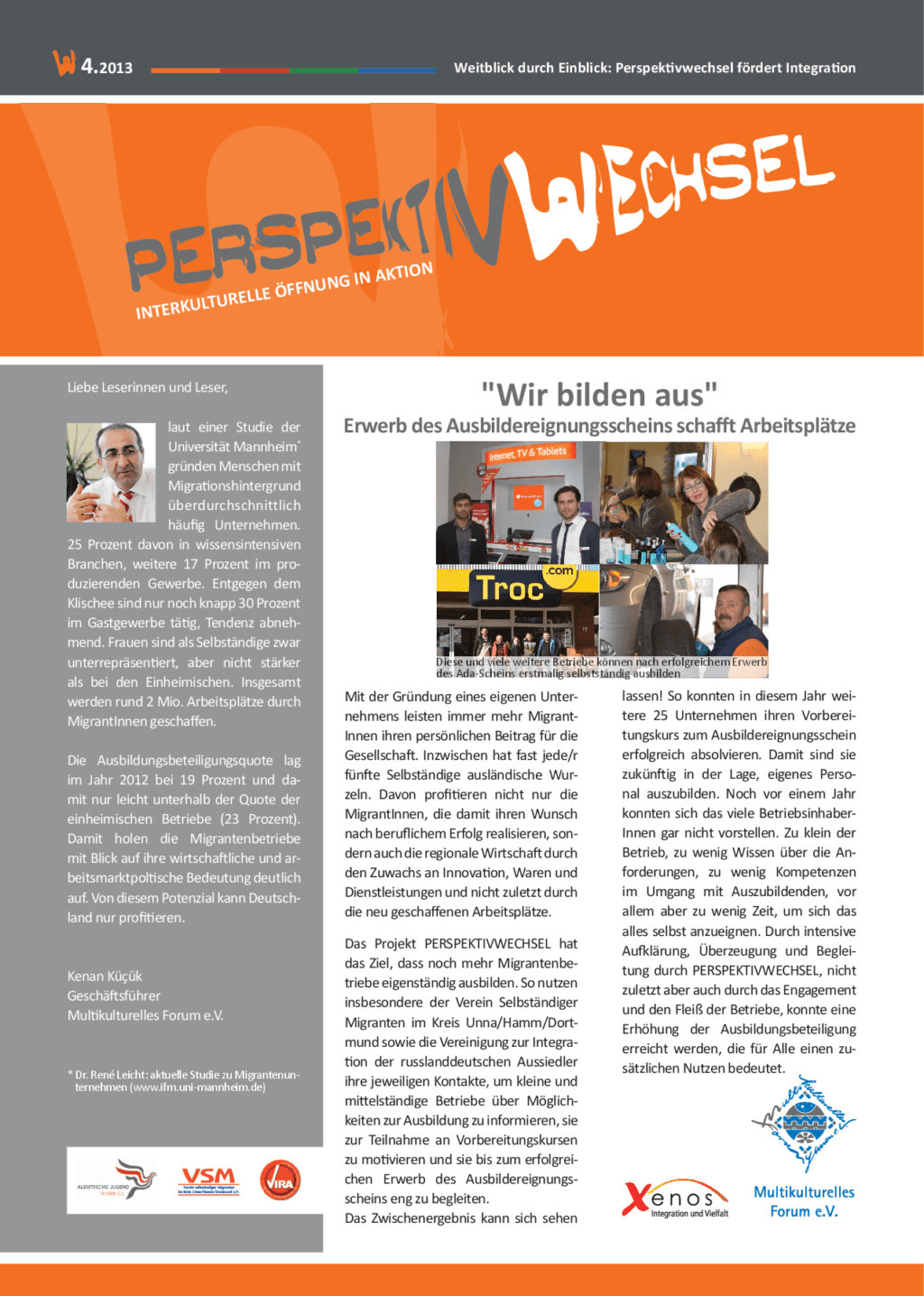 Cover von Perspektivwechsel. Interkulturelle Öffnung in Aktion. 4.2013