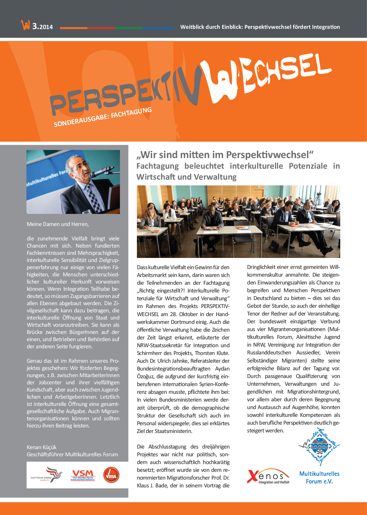 Cover von Perspektivwechsel 3.2014 Sonderausgabe: Fachtagung