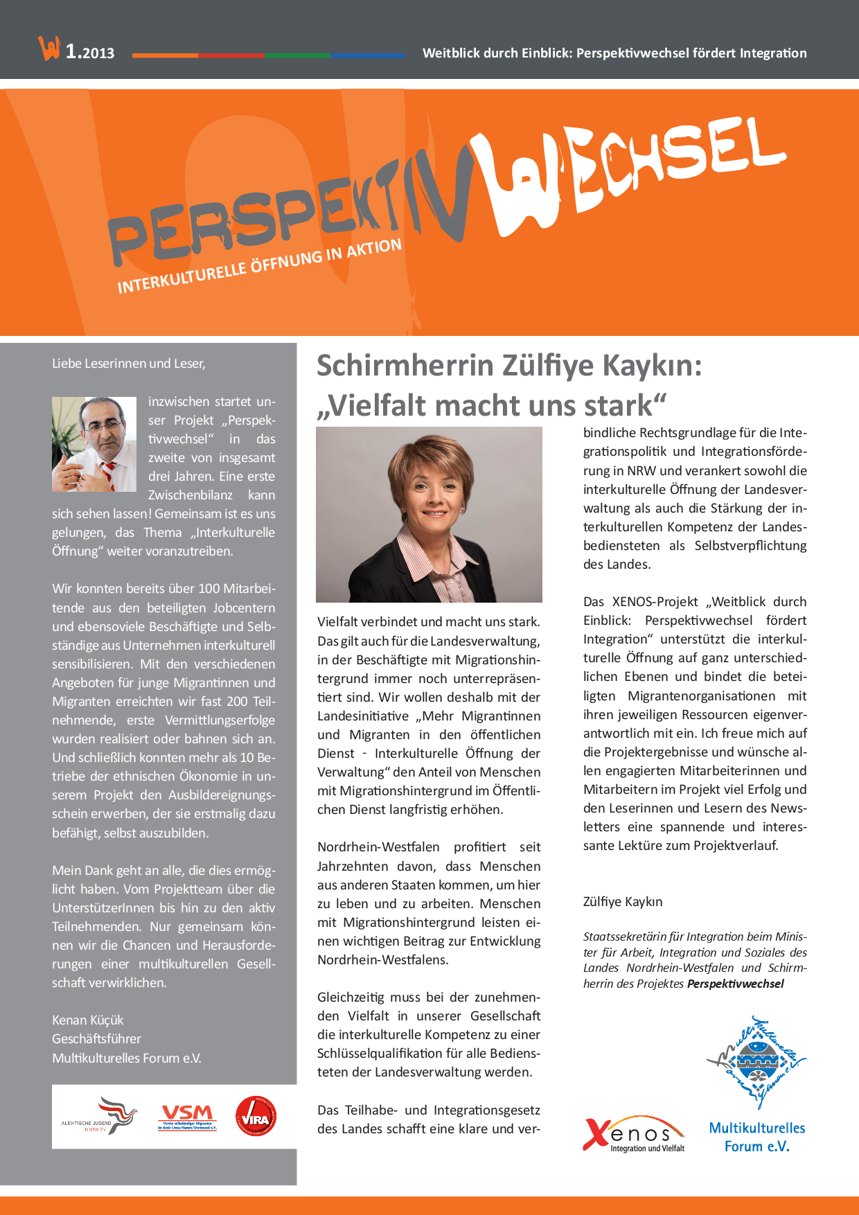 Cover von Perspektivwechsel. Interkulturelle Öffnung in Aktion. 1.2013