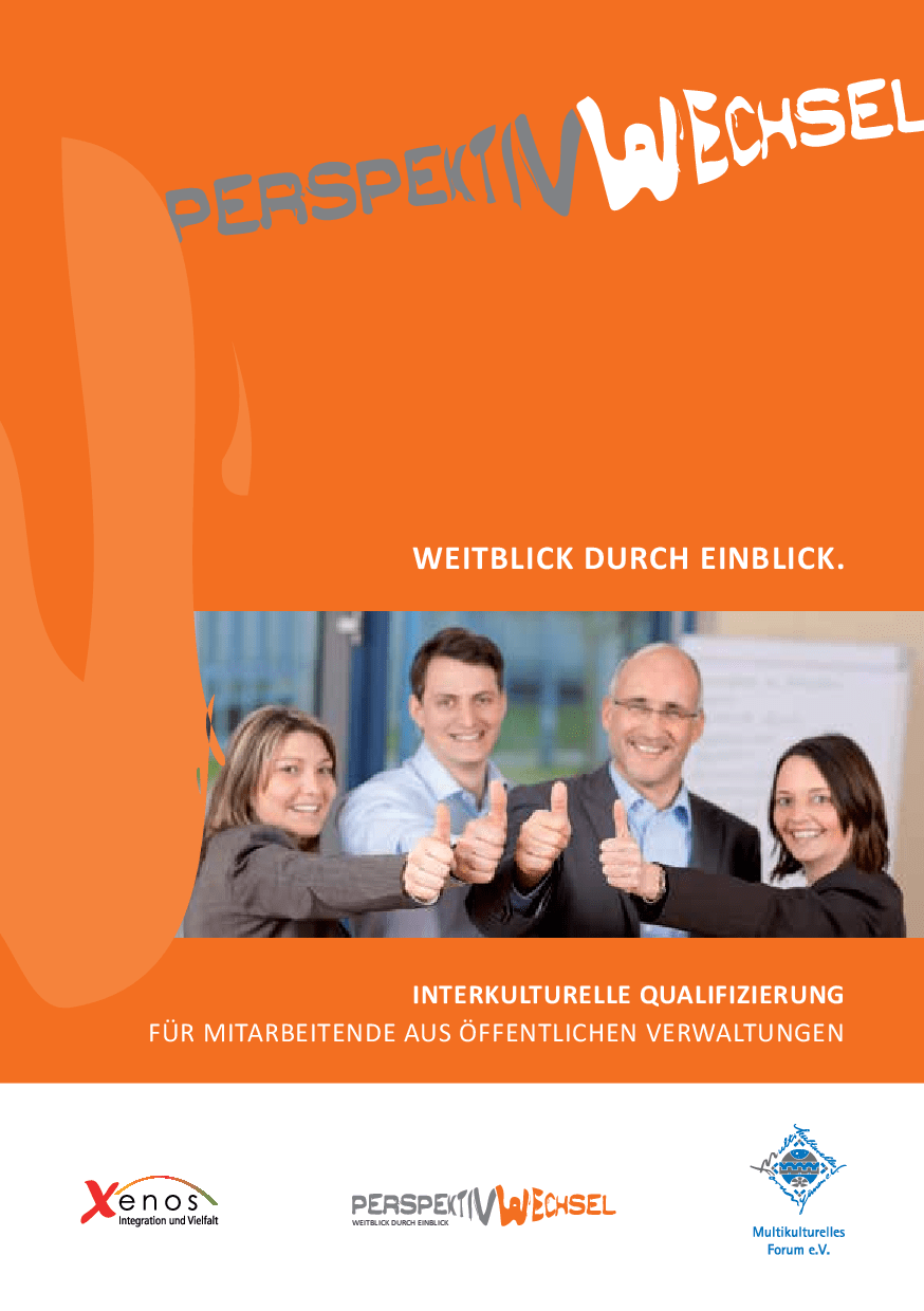 Cover von Weitblick durch Einblick. Interkulturell Qualifizierung für Mitarbeitende aus öffentlichen Veranstaltungen