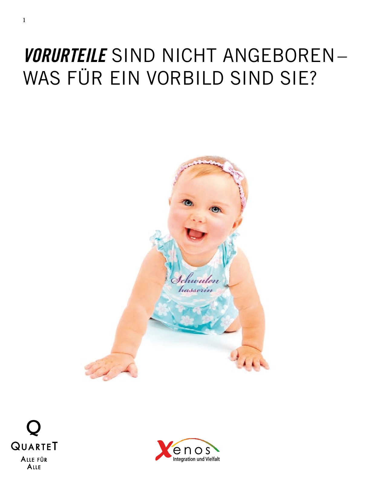 Cover von Vorurteile sind nicht angeboren – Was für ein Vorbild sind sie?