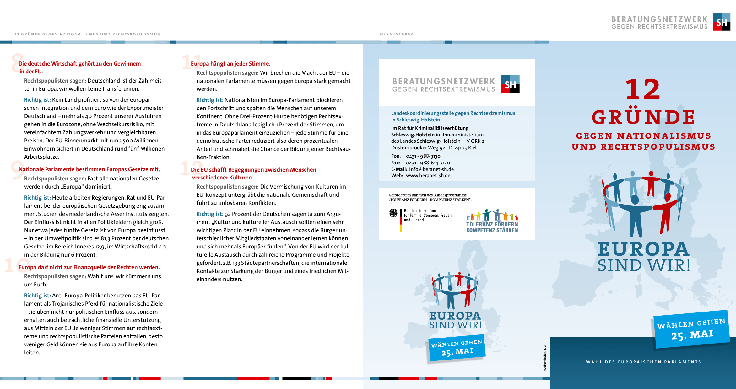 Cover von 12 Gründe gegen Nationalismus und Rechtspopulismus. Europa sind wir!