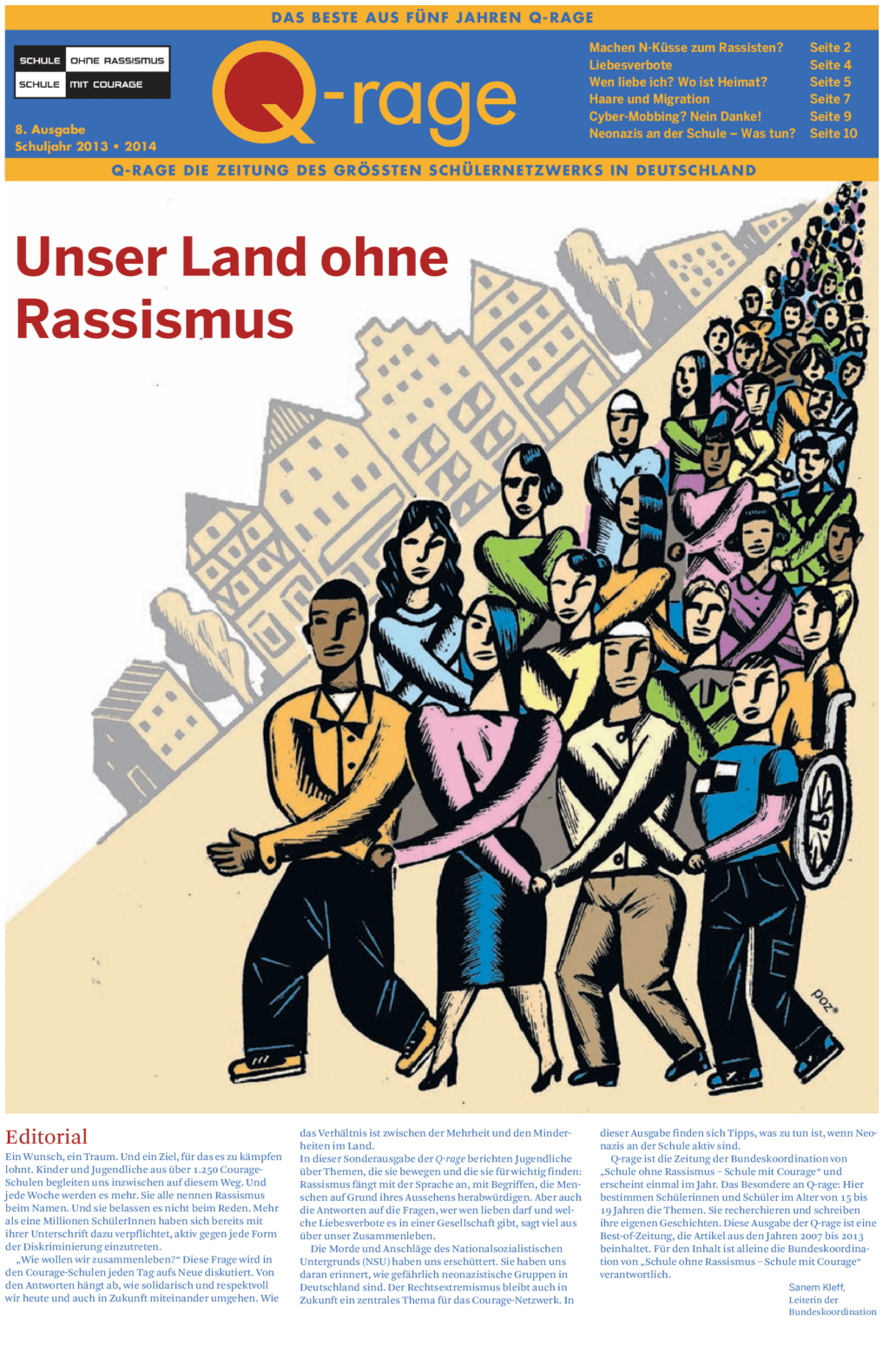 Cover von Q-Rage. Die Zeitung des größten Schülernetzwerks in Deutschland. 8. Ausgabe. Das Beste aus fünf Jahren Q-Rage