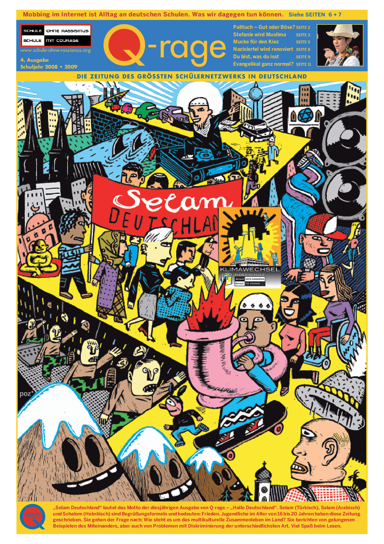 Cover von Q-Rage Die Zeitung des größten Schülernetzwerks in Deutschland 4. Ausgabe