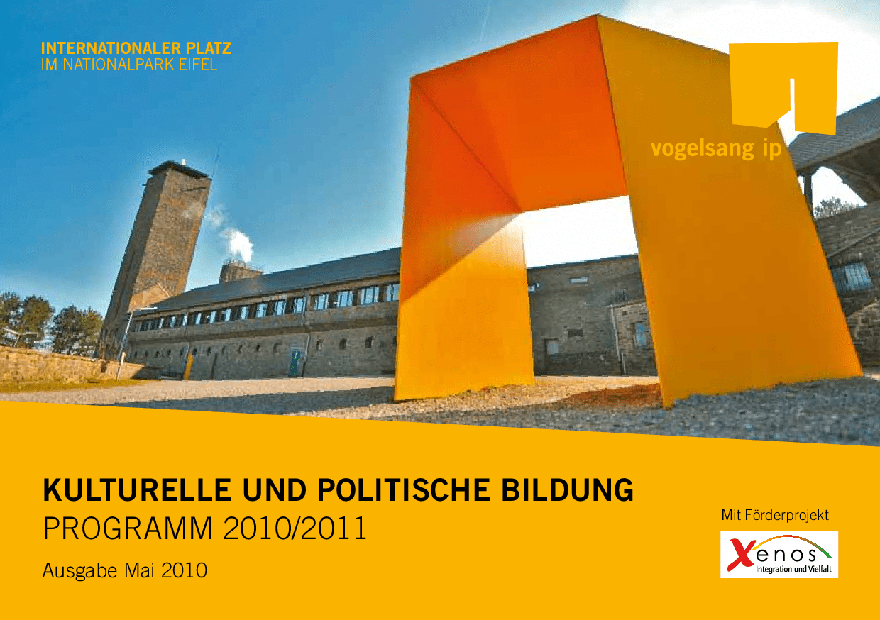 Cover von Kulturelle und politische Bildung Programm 2010/2011
