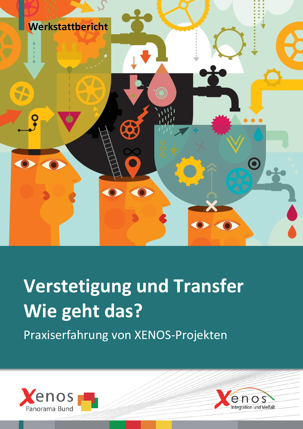 Cover von Werkstattbericht. Verstetigung und Transfer. Wie geht das? Praxiserfahrung von XENOS-Projekten