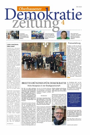 Cover von 4. Ausgabe der Oberhausener Demokratiezeitung