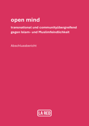 Cover von open mind – transnational und communityübergreifend gegen Islam- und Muslimfeindlichkeit. Abschlussbericht