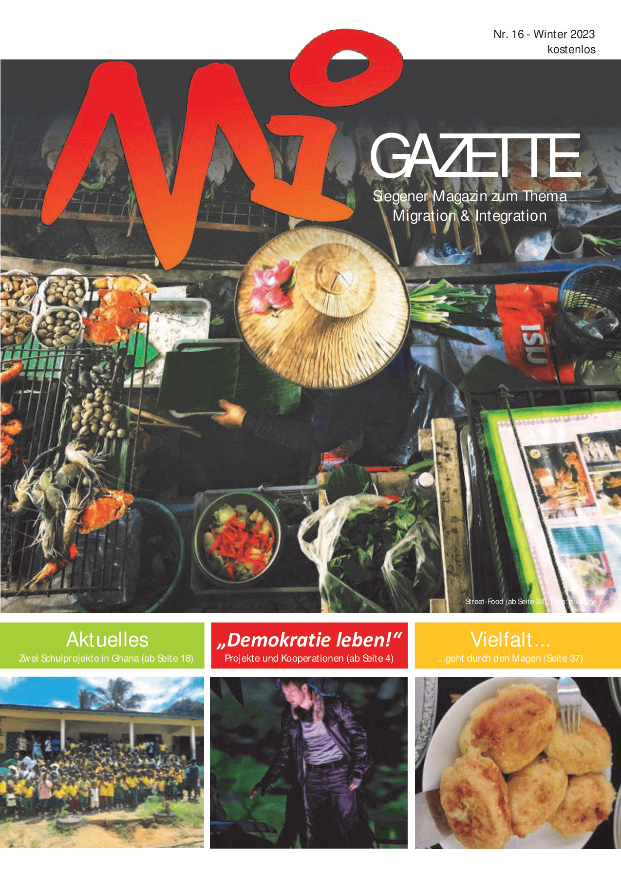 Cover von Migazette Nr. 16. Siegener Magazin zum Thema Migration & Integration