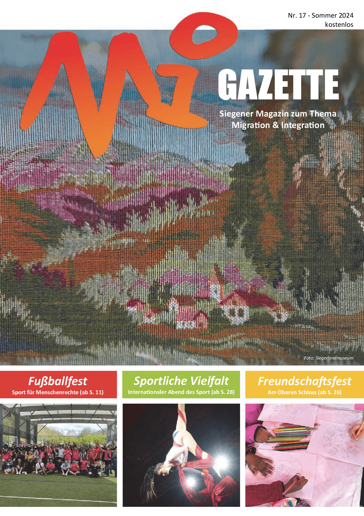 Cover von Migazette Nr. 17. Siegener Magazin zum Thema Migration & Integration