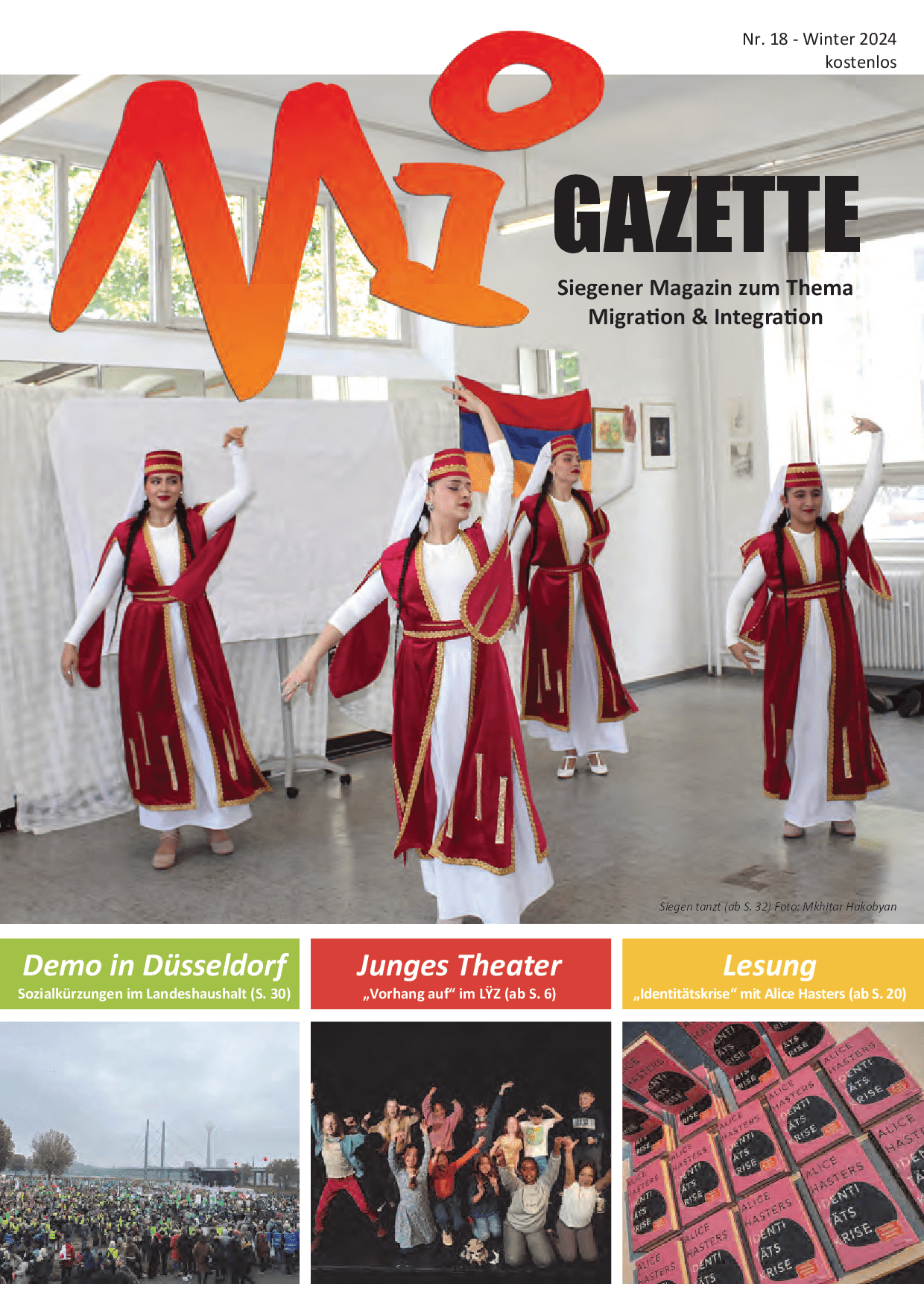 Cover von Migazette Nr. 18. Siegener Magazin zum Thema Migration & Integration