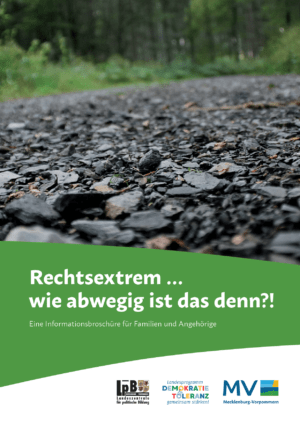 Cover von Aufl. Rechtsextrem… wie abwegig ist das denn?! Eine Informationsbroschüre für Familien und Angehörige