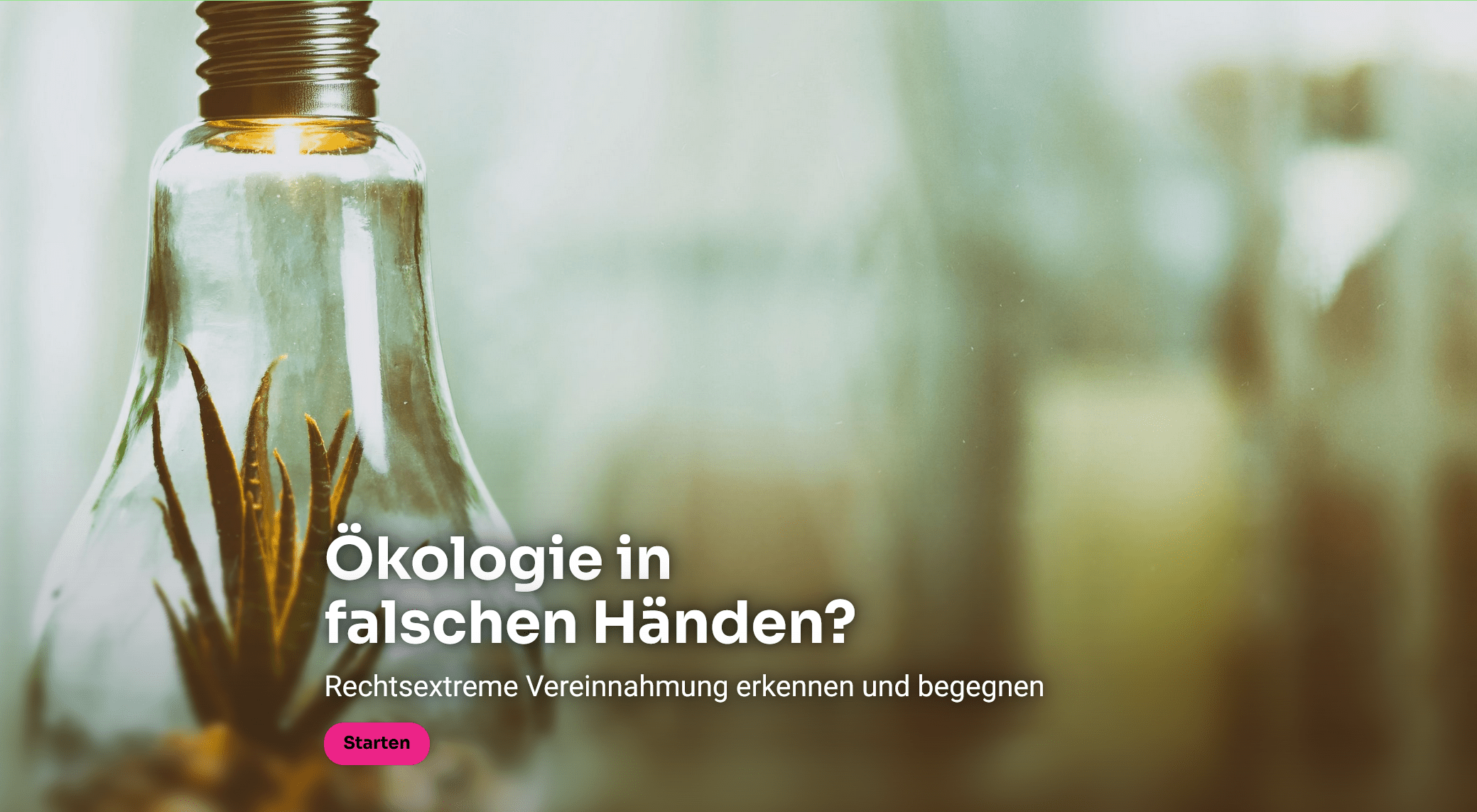 Cover von Internetportal Ökologie in falschen Händen?