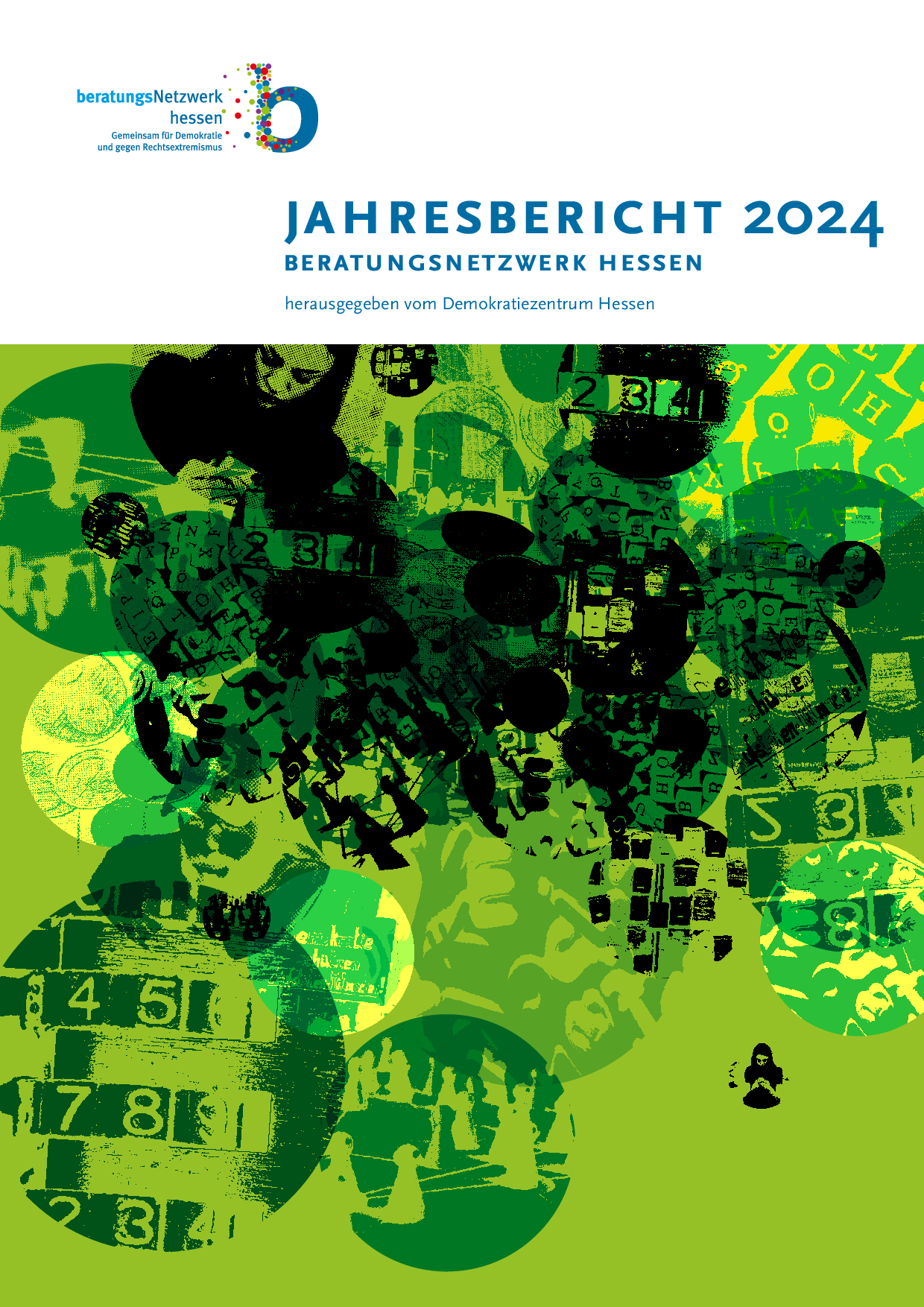 Cover von Jahresbericht 2024 des Beratungsnetzwerks Hessen – gemeinsam für Demokratie und gegen Rechtsextremismus