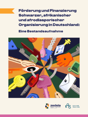 Cover von Förderung und Finanzierung Schwarzer, afrikanischer und afrodiasporischer Organisierung in Deutschland: Eine Bestandsaufnahme