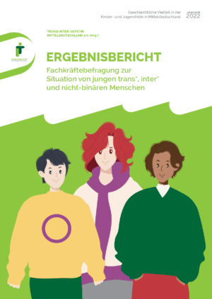 Cover von Ergebnisbericht. Fachkräftebefragung zur Situation von jungen trans, inter und nicht-binären Menschen