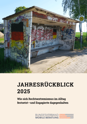 Cover von JAHRESRÜCKBLICK 2025 Wie sich Rechtsextremismus im Alltag festsetzt – und Engagierte dagegenhalten