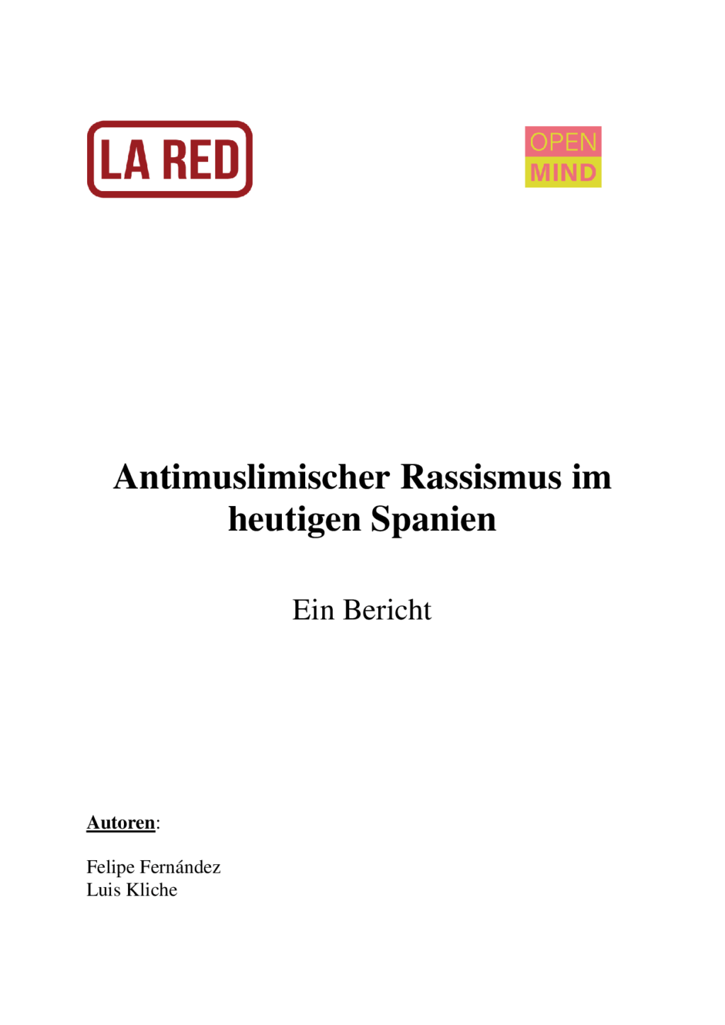 Cover von Antimuslimischer Rassismus im heutigen Spanien. Ein Bericht