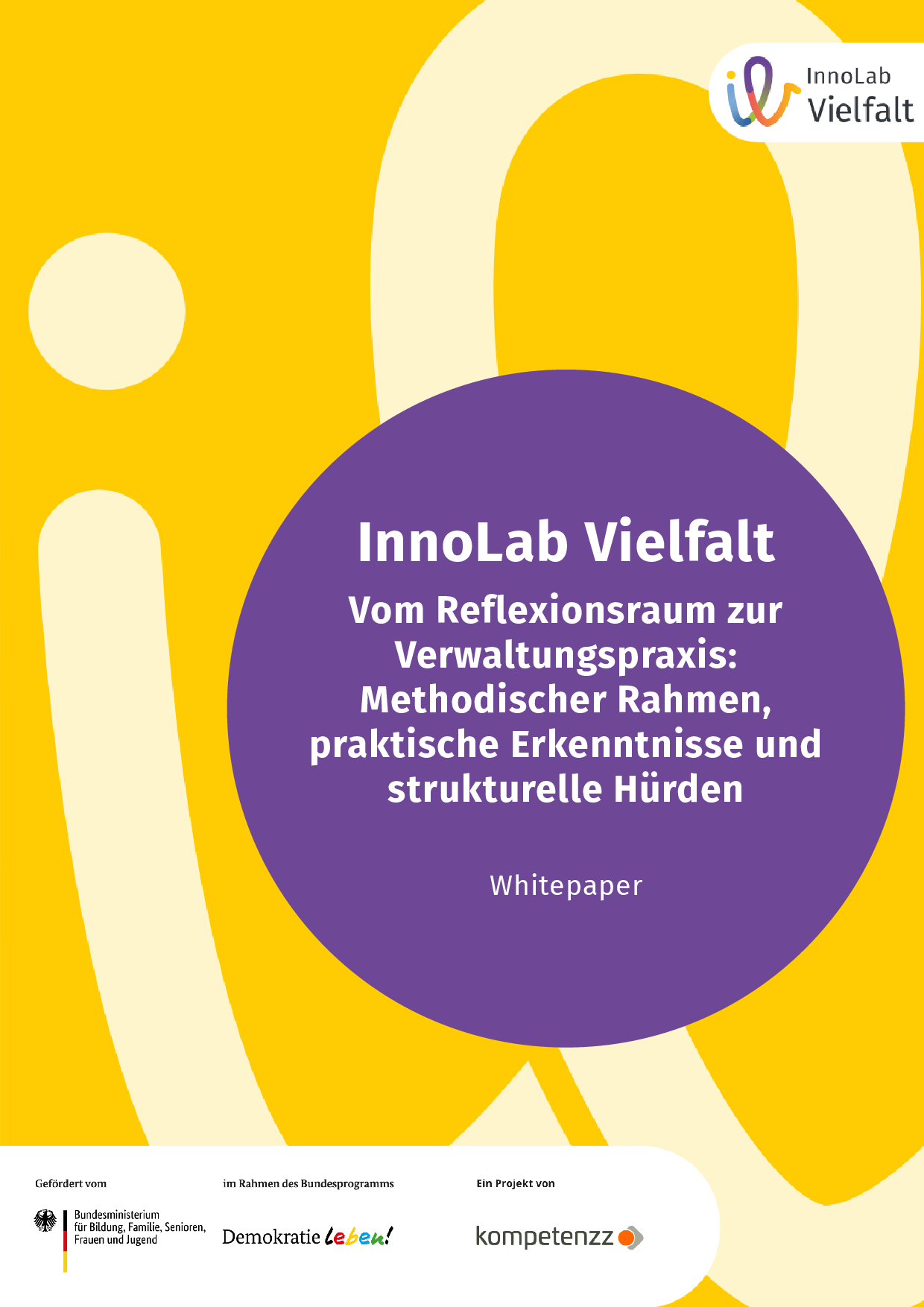 Cover von InnoLab Vielfalt Vom Reflexionsraum zur Verwaltungspraxis: Methodischer Rahmen, praktische Erkenntnisse und strukturelle Hürden