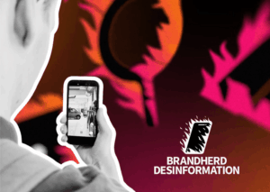 Cover von Internetseite Brandherd Desinformation.